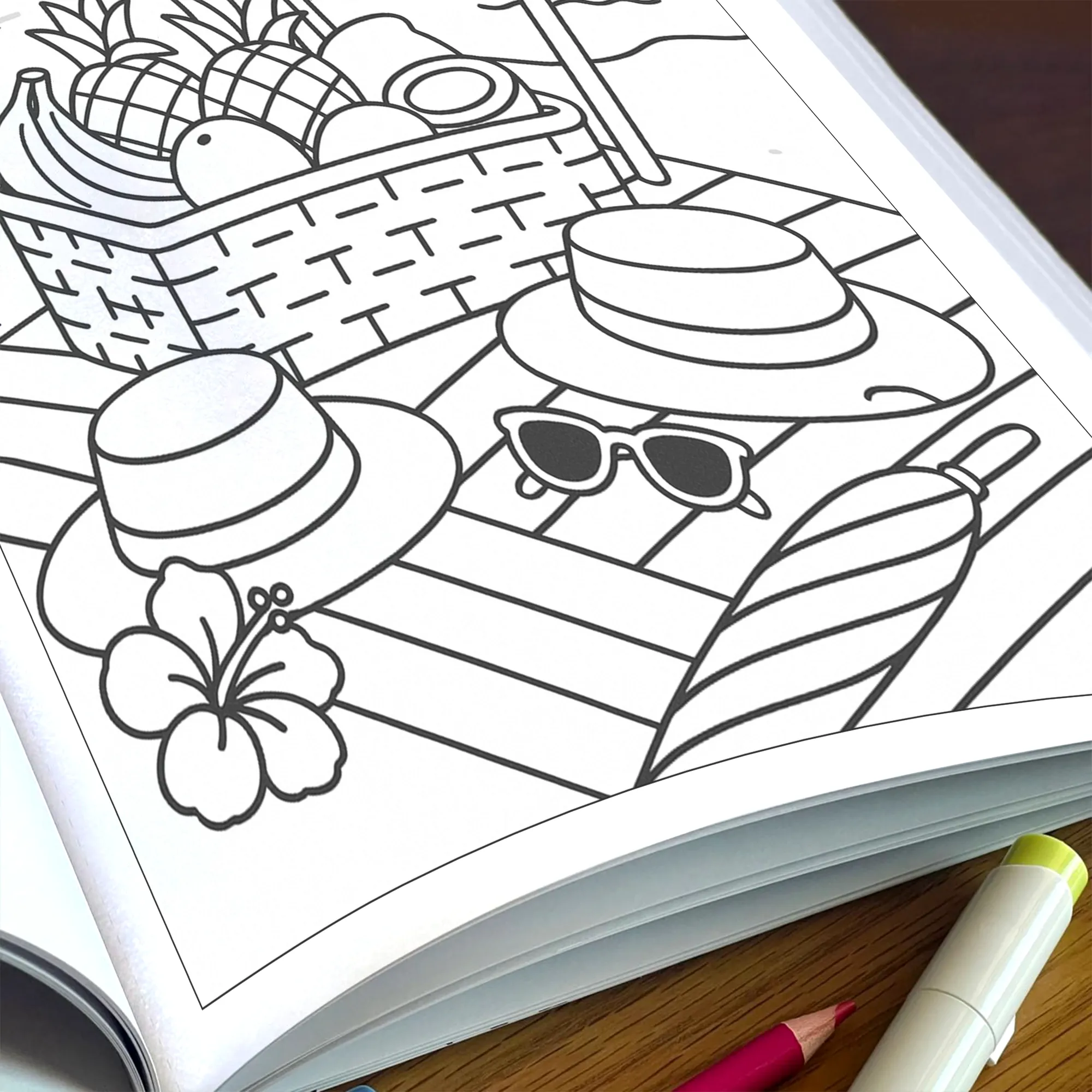 Cozy Hawaii Island Vibes Coloring Pages – 48 Pages – Chill, Zen, Beach Aesthetic – For Adults - image 6
