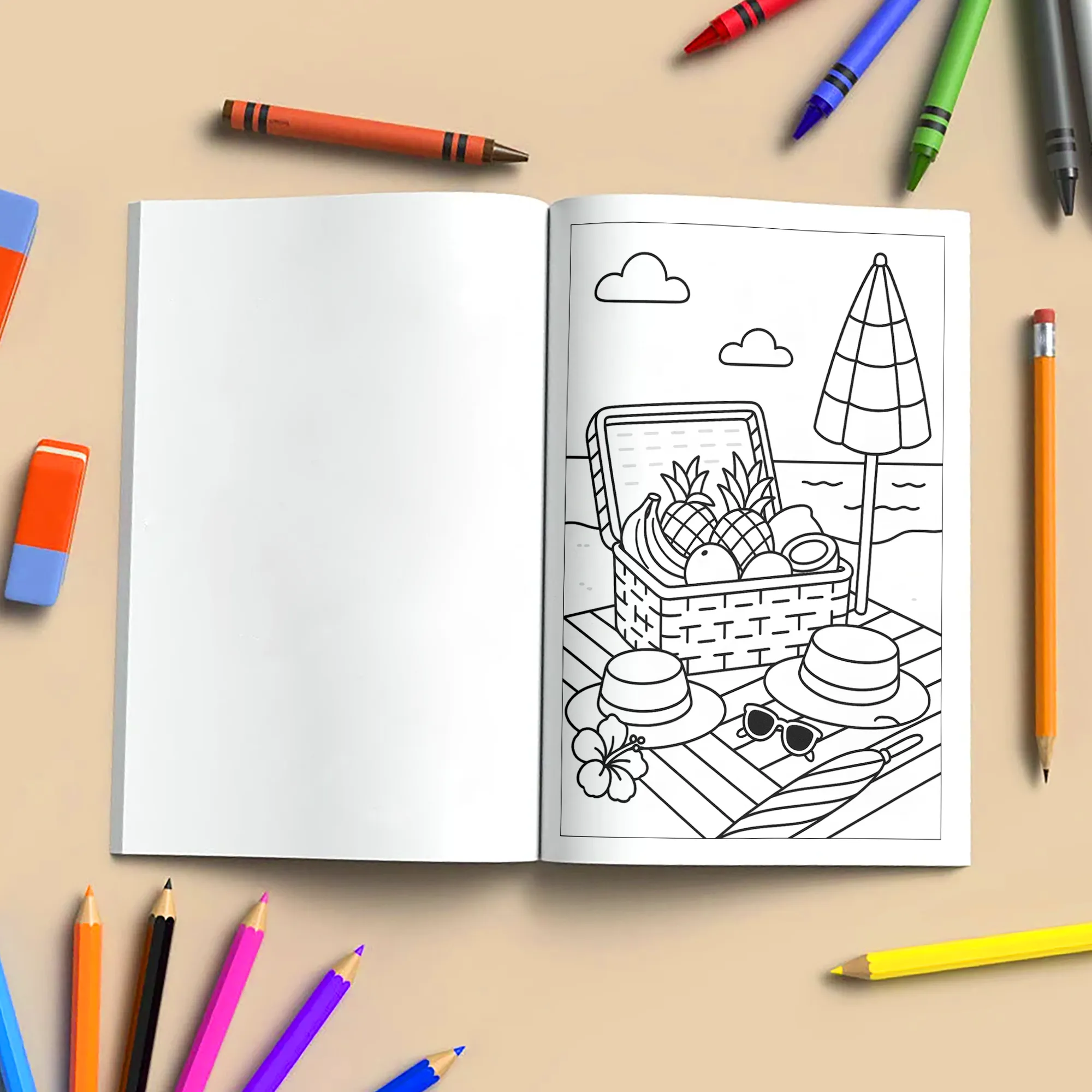 Cozy Hawaii Island Vibes Coloring Pages – 48 Pages – Chill, Zen, Beach Aesthetic – For Adults - image 5