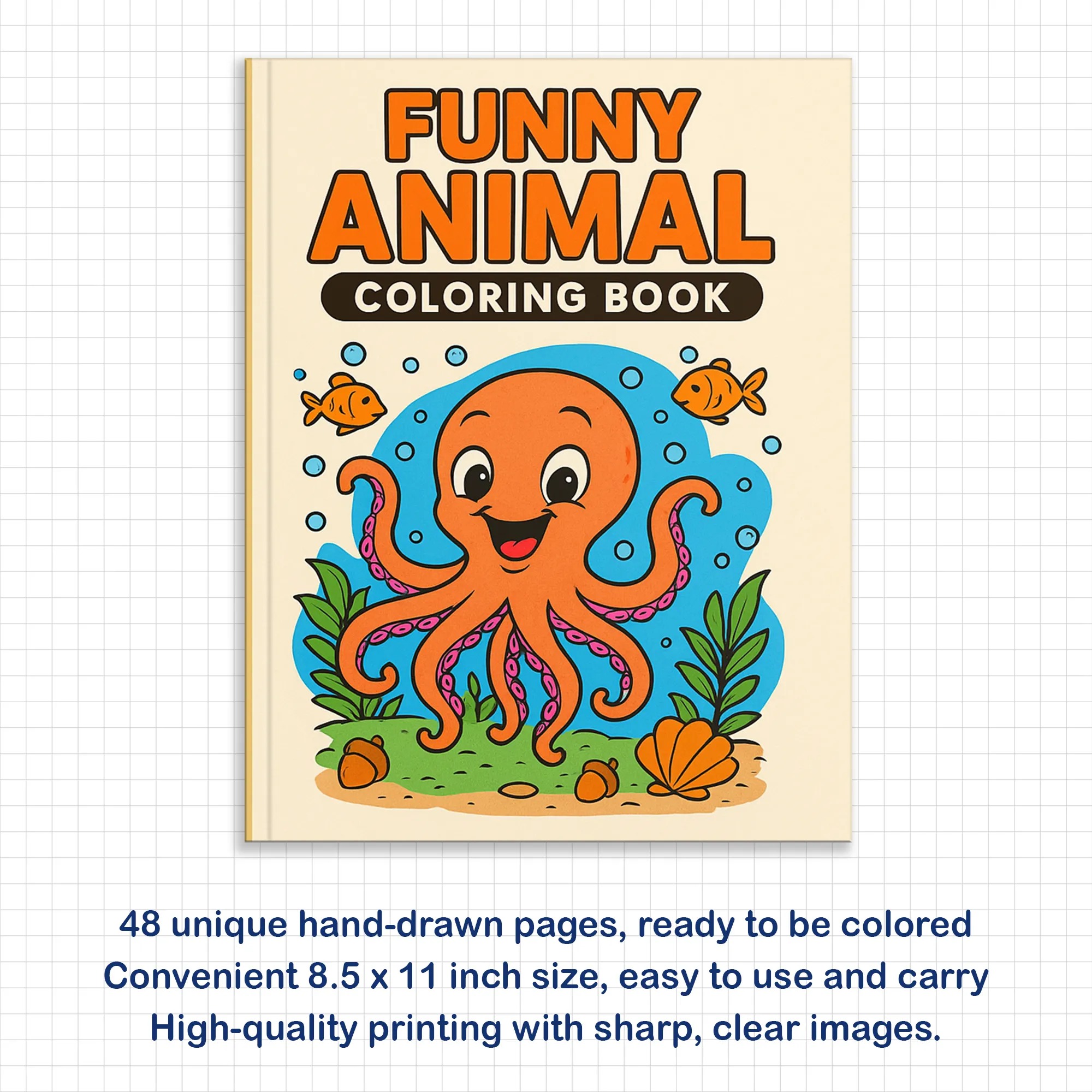 Funny Animal Coloring Pages for Kids – 48 Goofy & Cute Designs - image 3