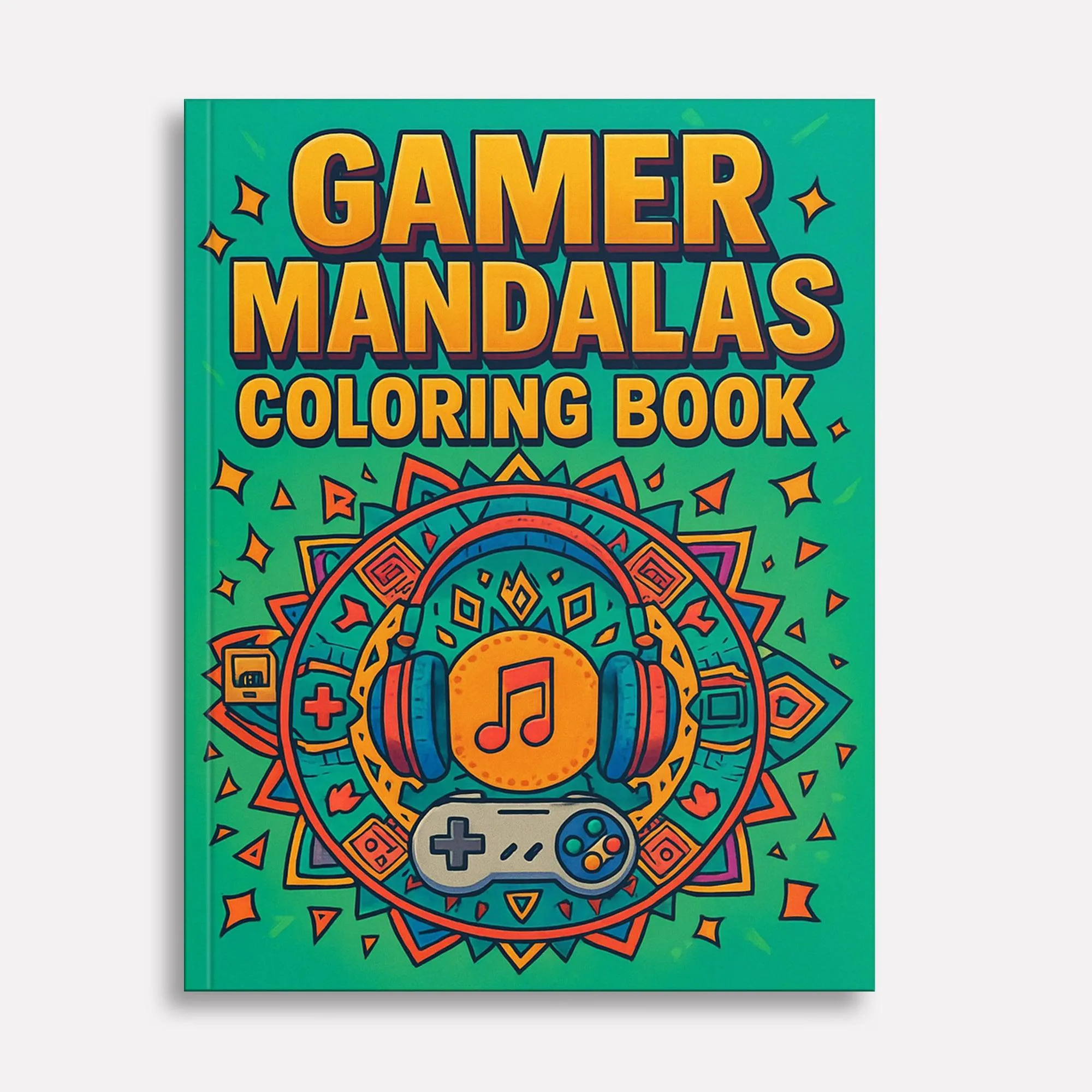 Gamer Mandalas – Mandala Coloring Pages – 48 Pages – Controllers, Pixels, Retro Symbols & Game Vibes – For Teens and Adults - image 2