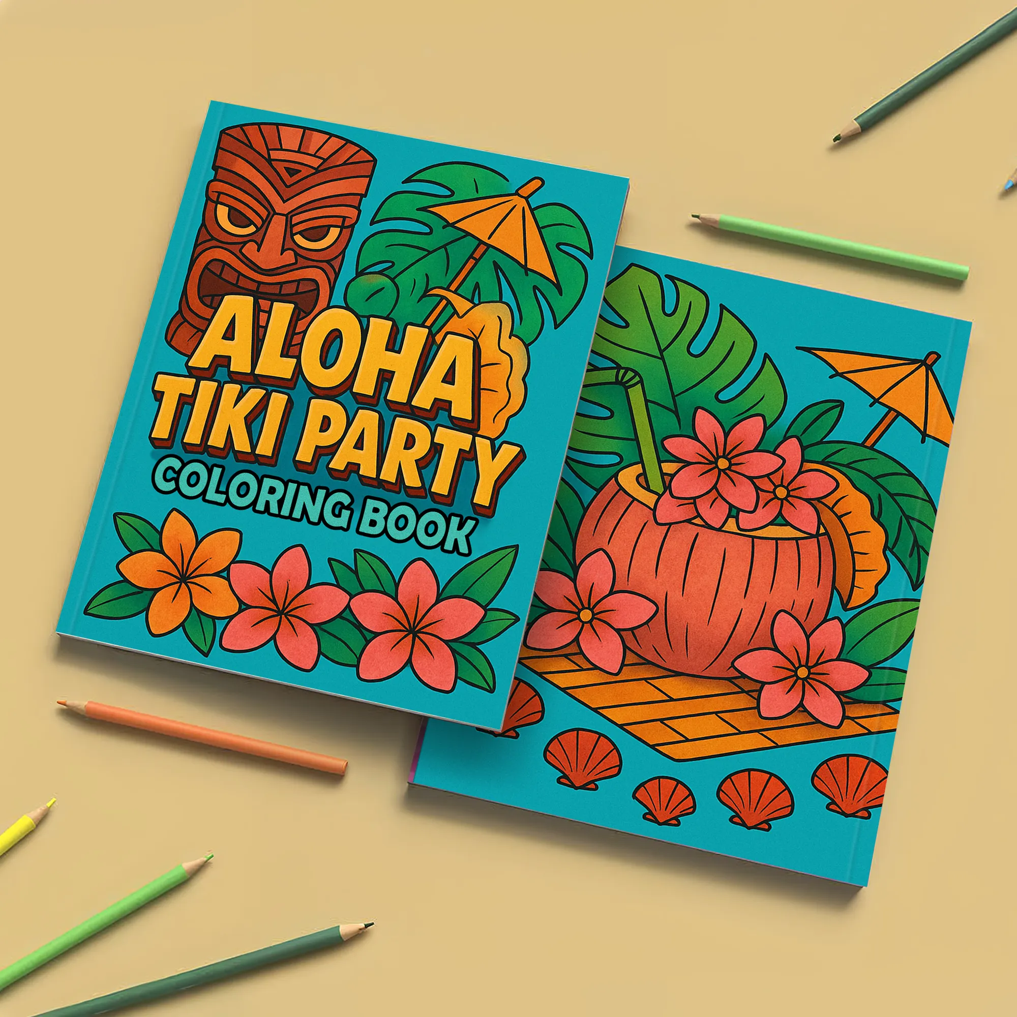 Aloha Tiki Party Coloring Pages for Kids – 48 Fun Island Designs - image 7