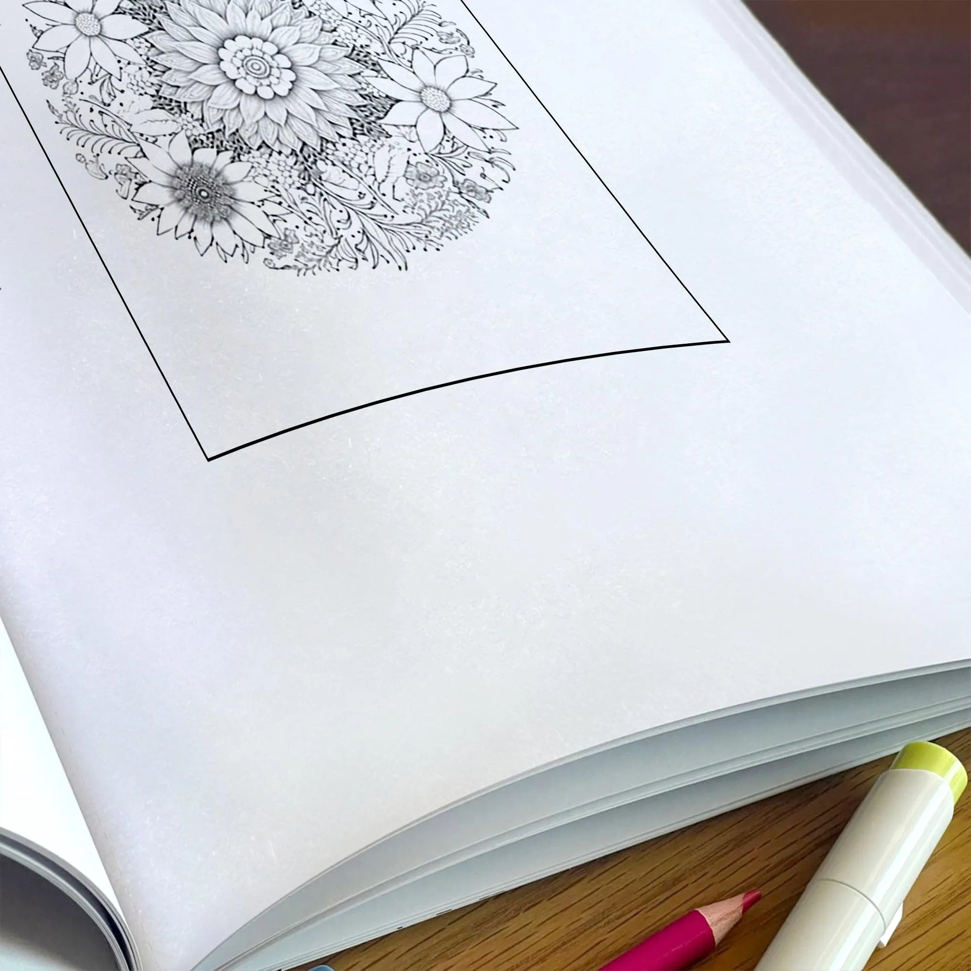 Radiant Blooms Coloring Pages – 48 Pages – Floral Mandala Patterns, Garden Flowers – For Adults - image 5