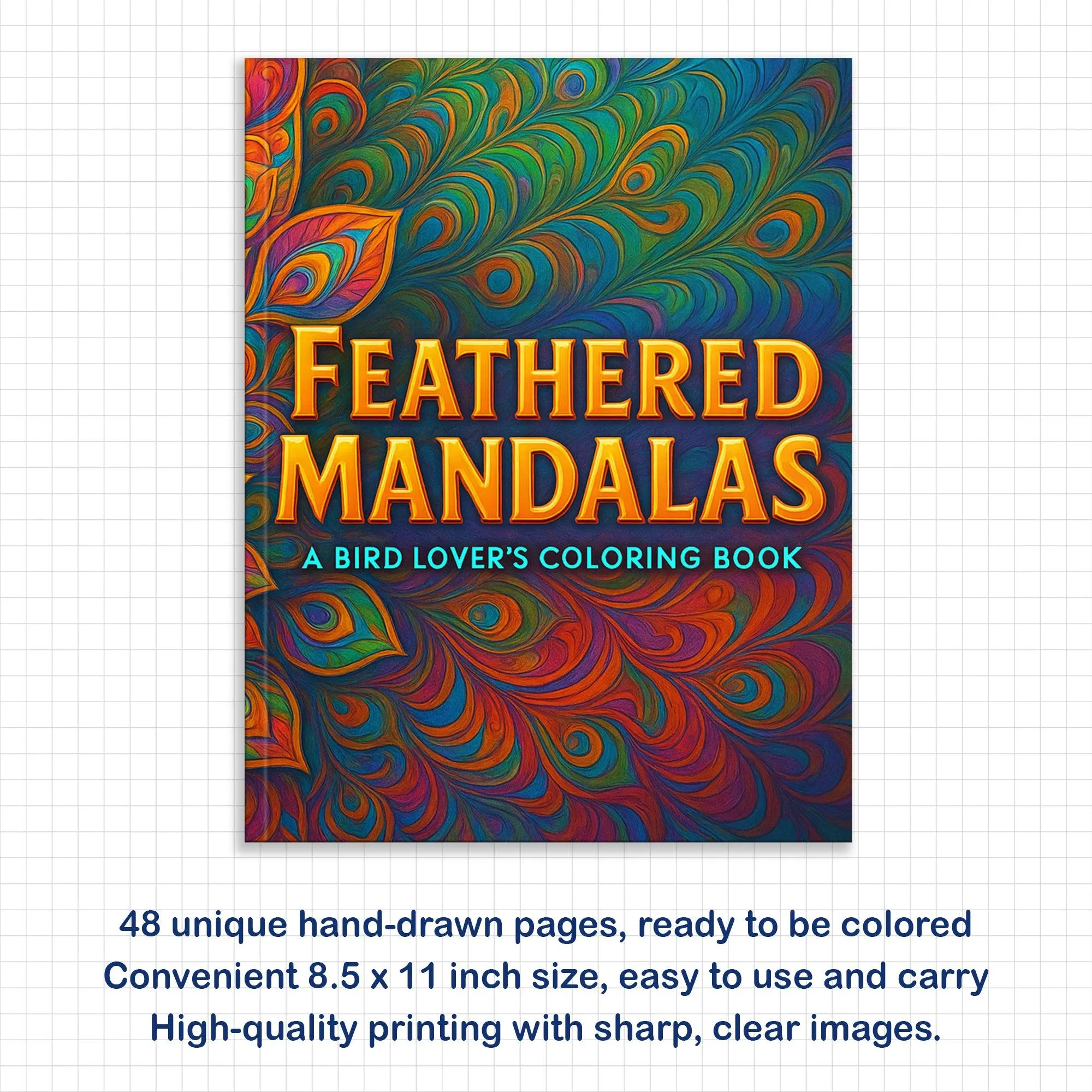 Feathered Mandalas Coloring Pages – 48 Intricate Bird Designs for Adults - image 2
