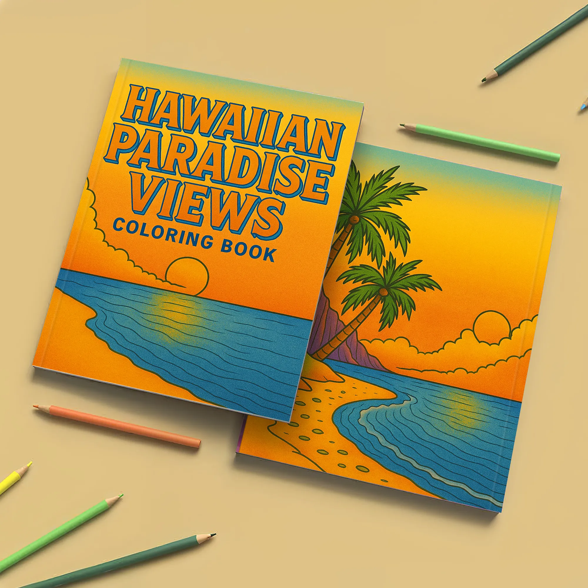 Hawaiian Paradise Views Coloring Pages – 48 Pages – Scenic, Relaxing, Tropical Vibes – For Adults - image 2