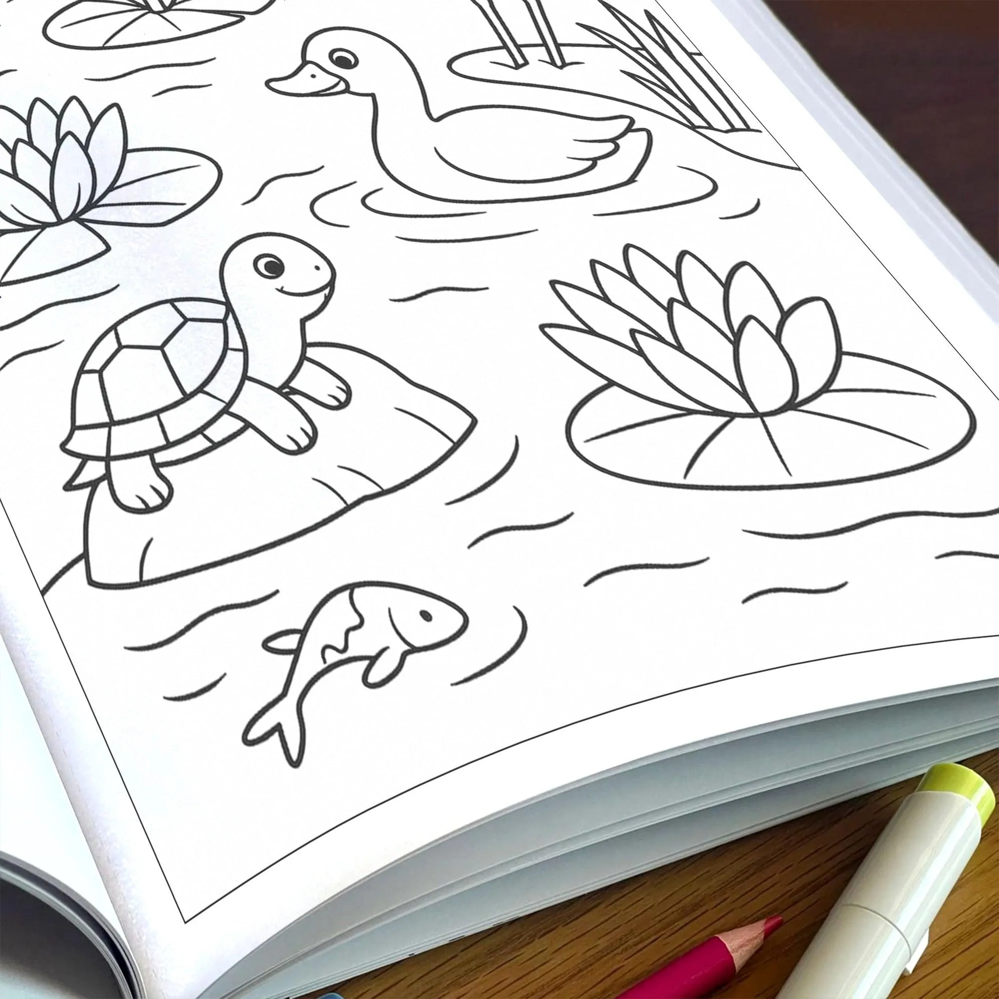 Lily Pond Dreams – Flower Coloring Pages – 48 Pages – Peaceful, Nature-Inspired, Water Garden Art – For Adults - image 6