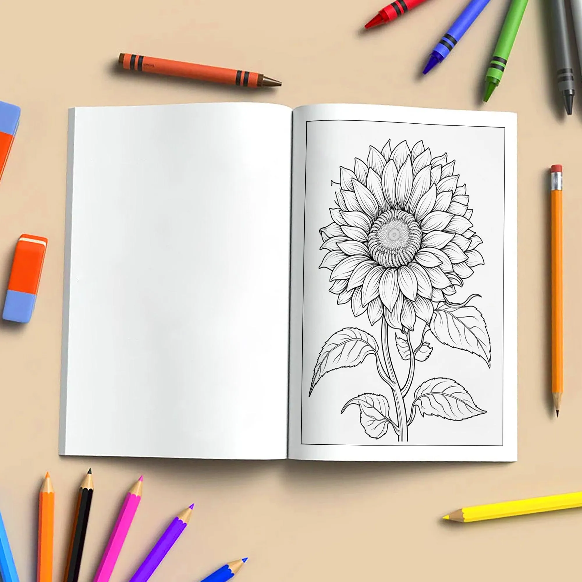 Sunflower Bloom Mandala Coloring Pages – 48 Floral Line Art for Adults - image 4