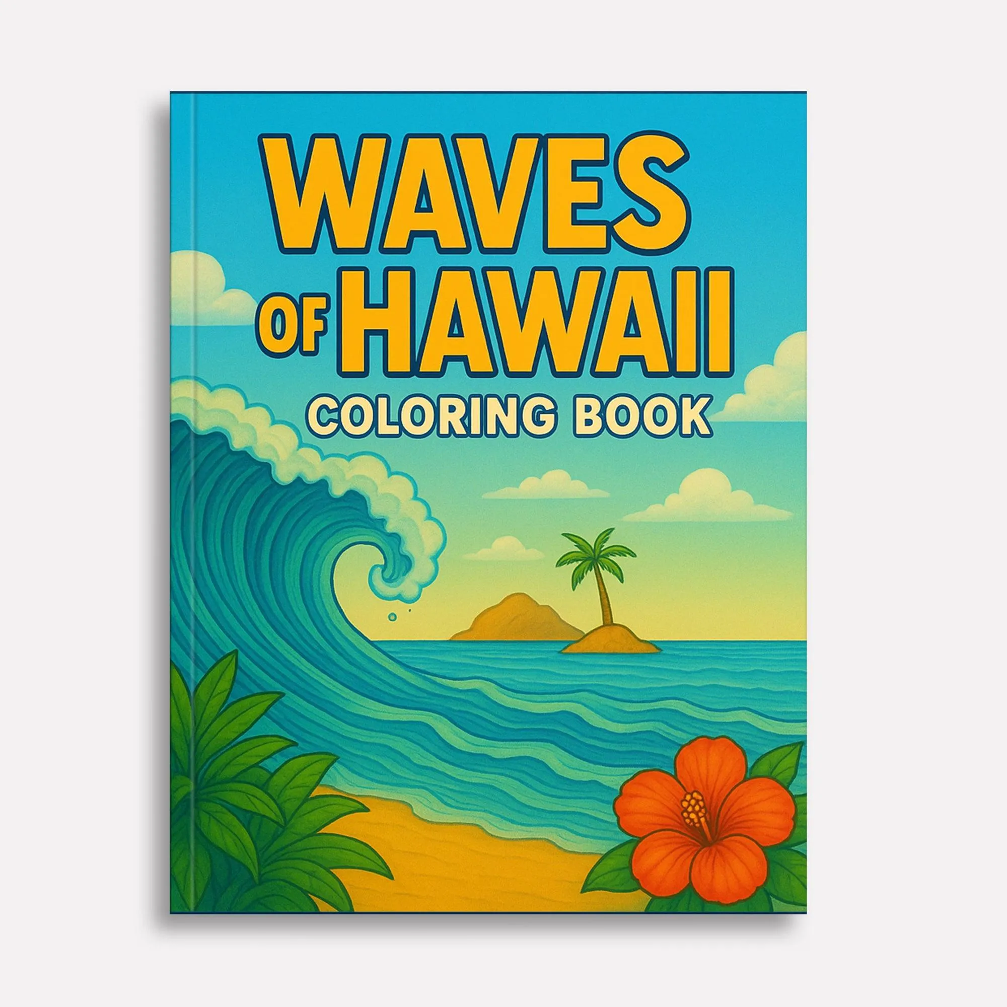 Waves & Villages of Hawaii Coloring Pages – 48 Peaceful Island Scenes with Canoes & Ocean Views - For Adults - image 2