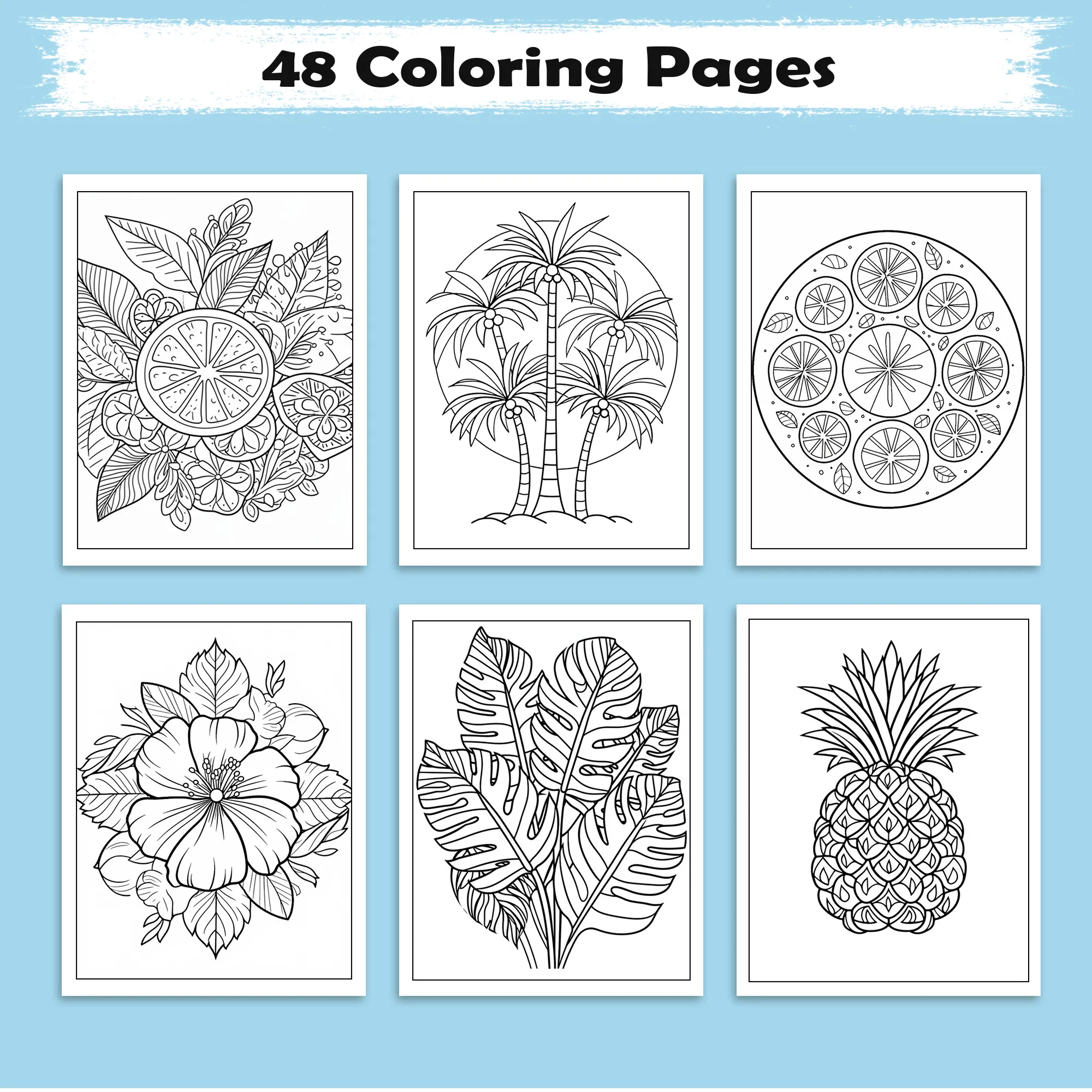 Summer Serenity Mandala Coloring Pages – 48 Designs for Adults - image 3