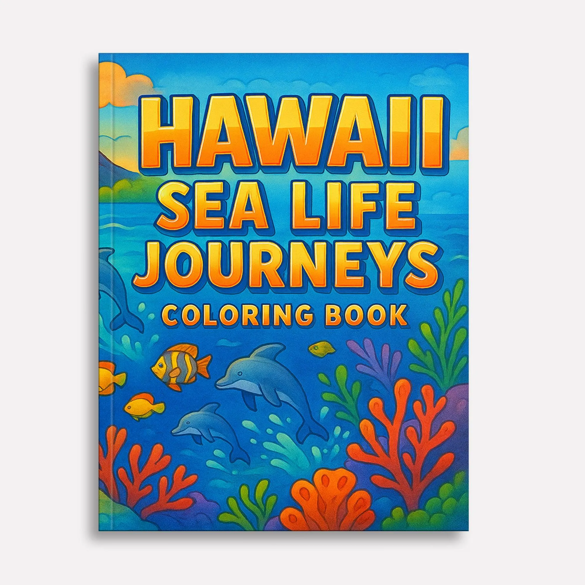 Hawaii Sea Life Journeys Coloring Pages – 48 Tropical Ocean Animal Designs - For Kids - image 2