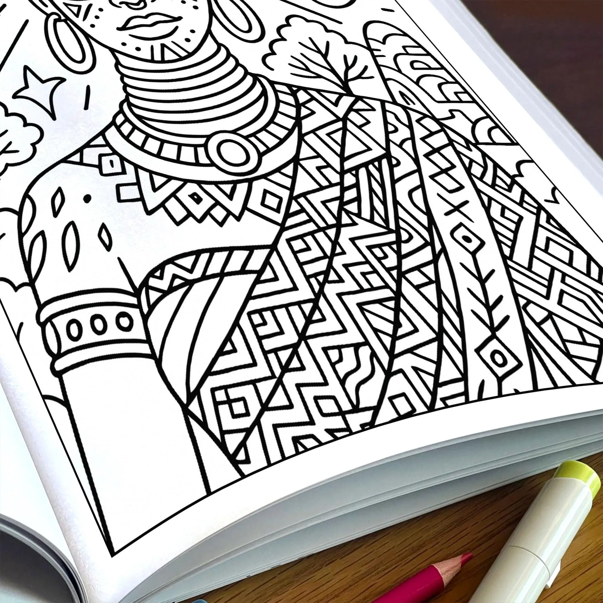 Tropical Goddess Coloring Pages – 48 Pages – Radiant, Relaxing, Feminine Energy – For Adults - image 7
