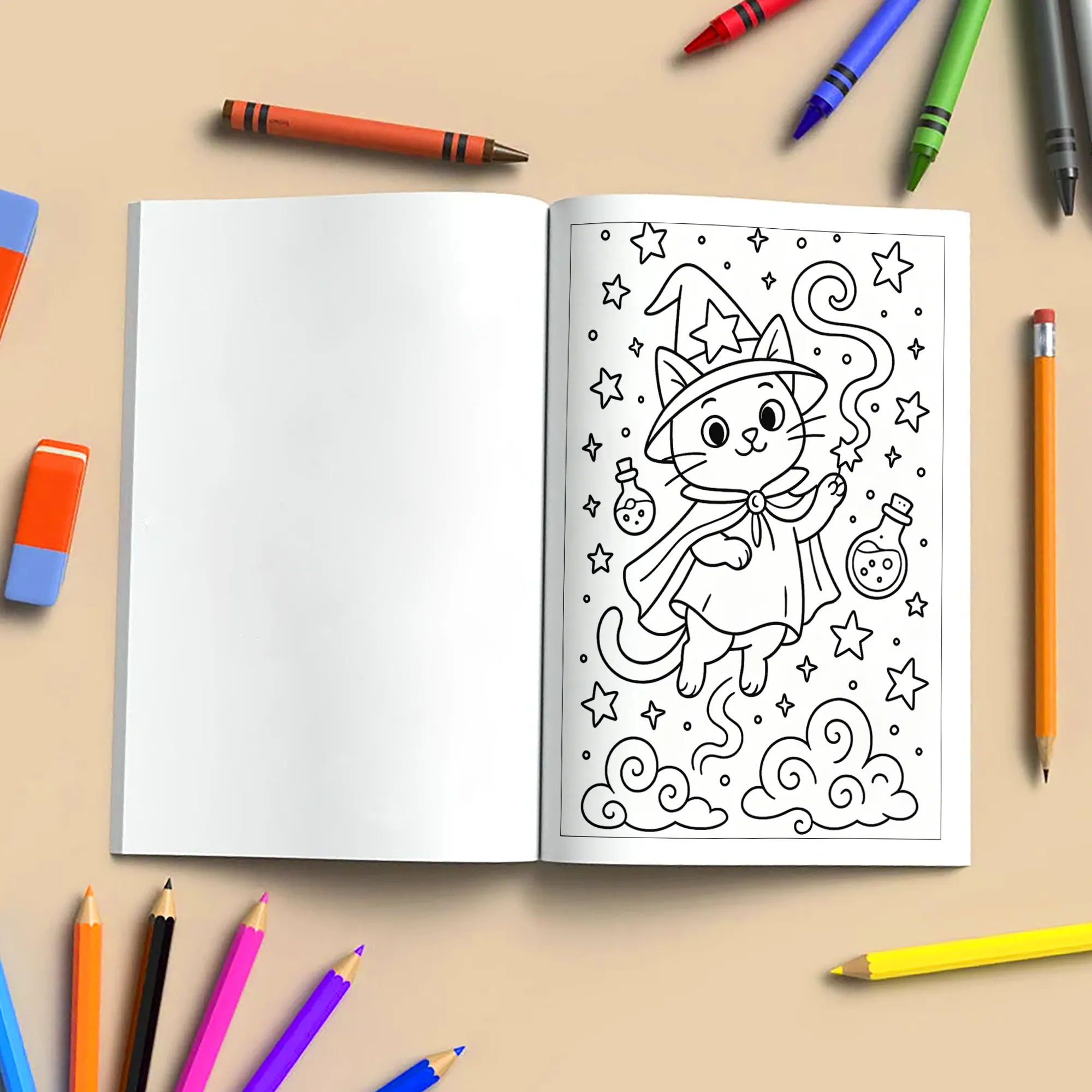 Whimsical Cat Coloring Book – Relaxing & Imaginative Artwork for All Ages - image 5